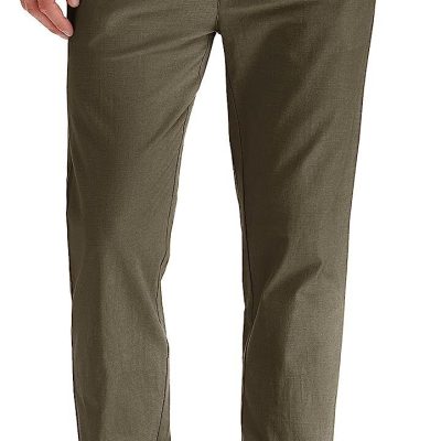 Sailwind Men's Drawstring Linen Pants Casual Summer Beach Loose Trousers