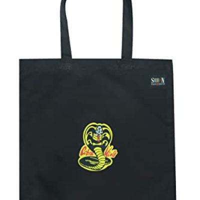 SHIHAN POWER SPORTS Cobra Kais Economical Cotton Tote Bag, Lightweight Medium Reusable Grocery Shopping Cloth Bags, Suitable for DIY, Advertising, Promotion, Gift, Giveaway,
