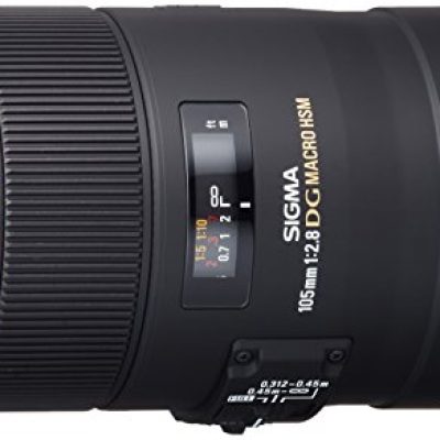 Sigma 258306 105mm F2.8 EX DG OS HSM Macro Lens for Nikon DSLR Camera , Black