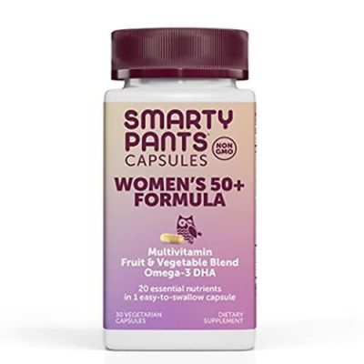 SmartyPants Multivitamin for Women 50+: Omega-3 DHA, 30 Count (Pack of 1)