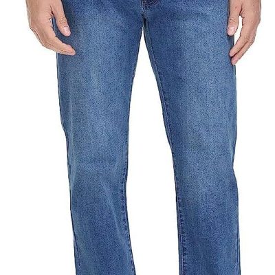 Soojun Men's Flex Waist Regular Fit Straight Leg Jeans