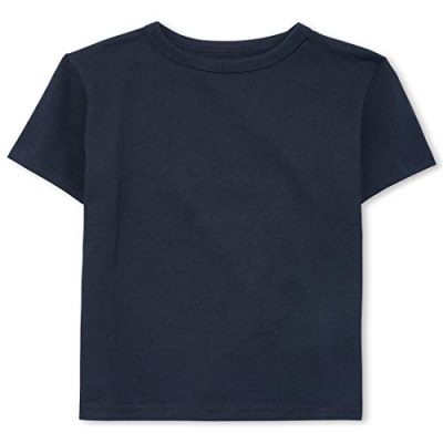The Children's Place Boys' Short Sleeve Basic T-Shirt, New Navy, XS