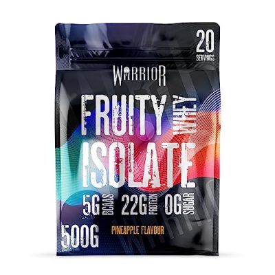 Warrior, Ultra-Pure Whey Protein Isolate 500g - Refreshing Fruit Protein - High Protein Low Carb (Pineapple)