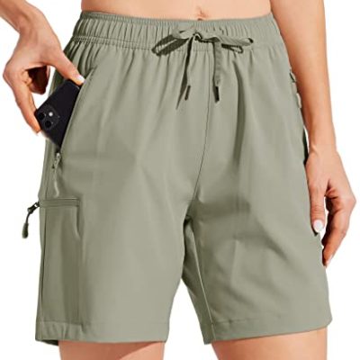 Willit Women's Hiking Cargo Shorts Quick Dry Golf Active Summer Shorts Lightweight Outdoor Athletic Shorts with Pockets