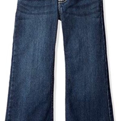 Wrangler Girls' Retro Stretch Boot Cut Jean, Dark Wash, 4S